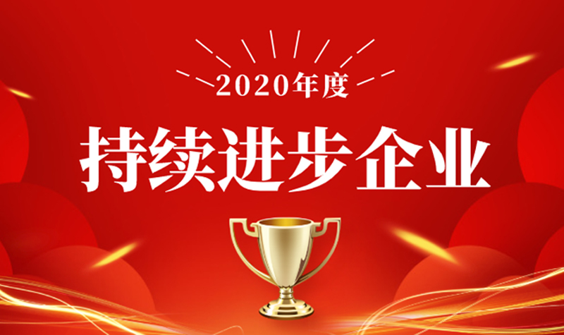 笃行致远 砥砺奋进 | 永利3044集团官网荣获 “2020 年度持续进取企业”称号